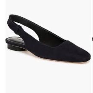 Vince Vida Slingback Flat Suede Coastal Navy size US9/EU40